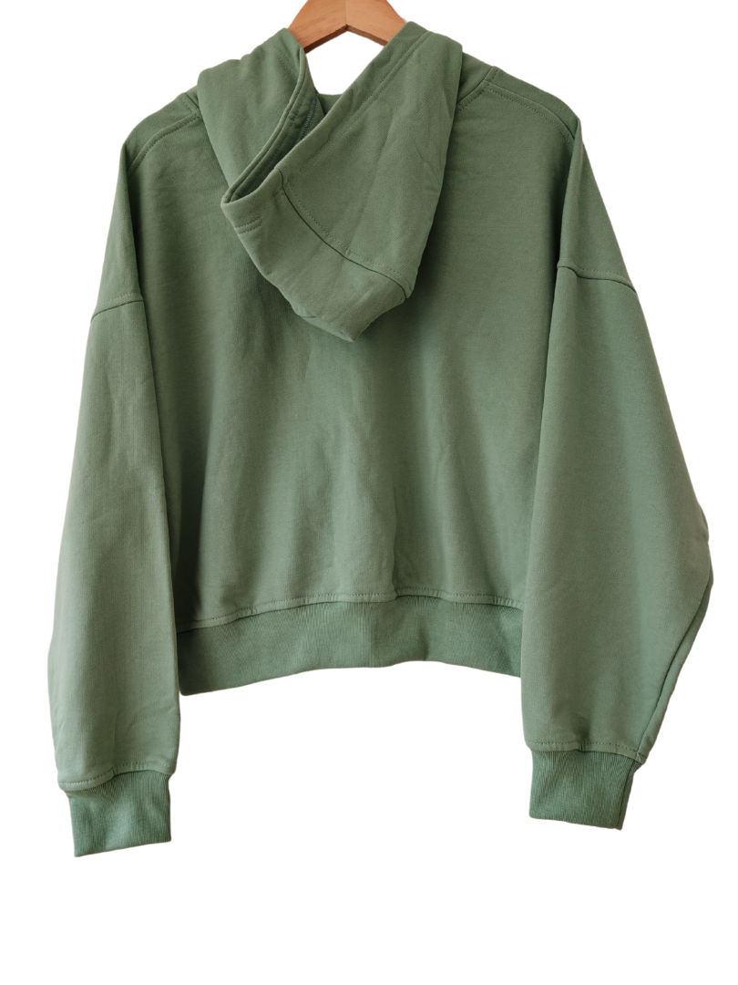 Polerón Mujer Oversize corto Verde