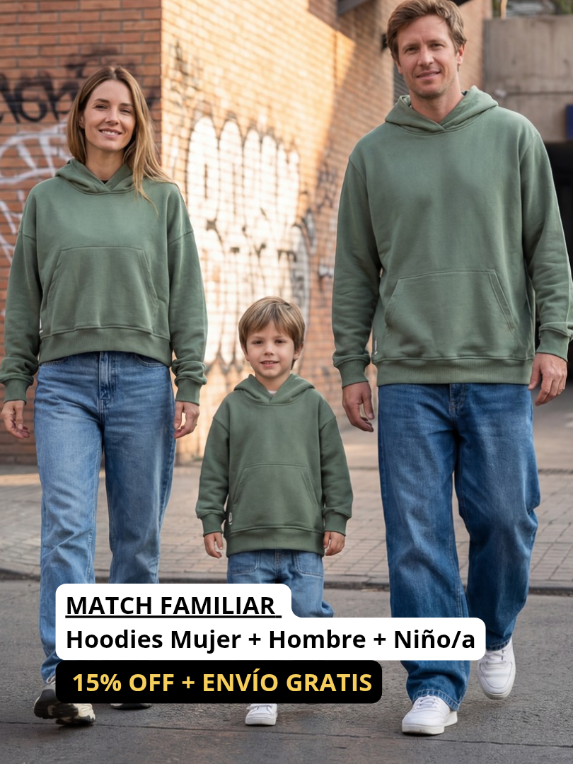 Pack 3 Polerones a juego para Papá + Mamá + Hijo/a + ENVÍO GRATIS