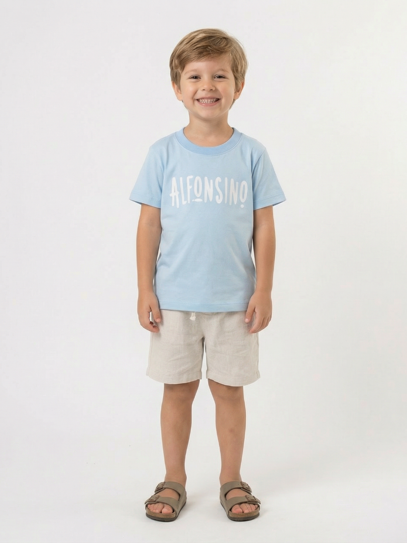 Polera niño 100% algodón estilo Oversize