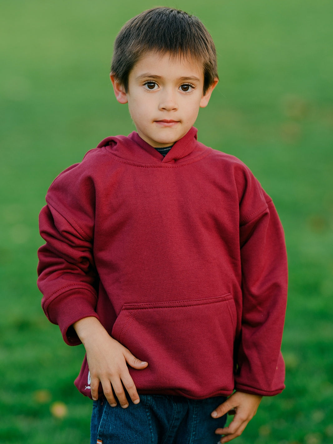 Polerón niño/a Oversize Burdeo