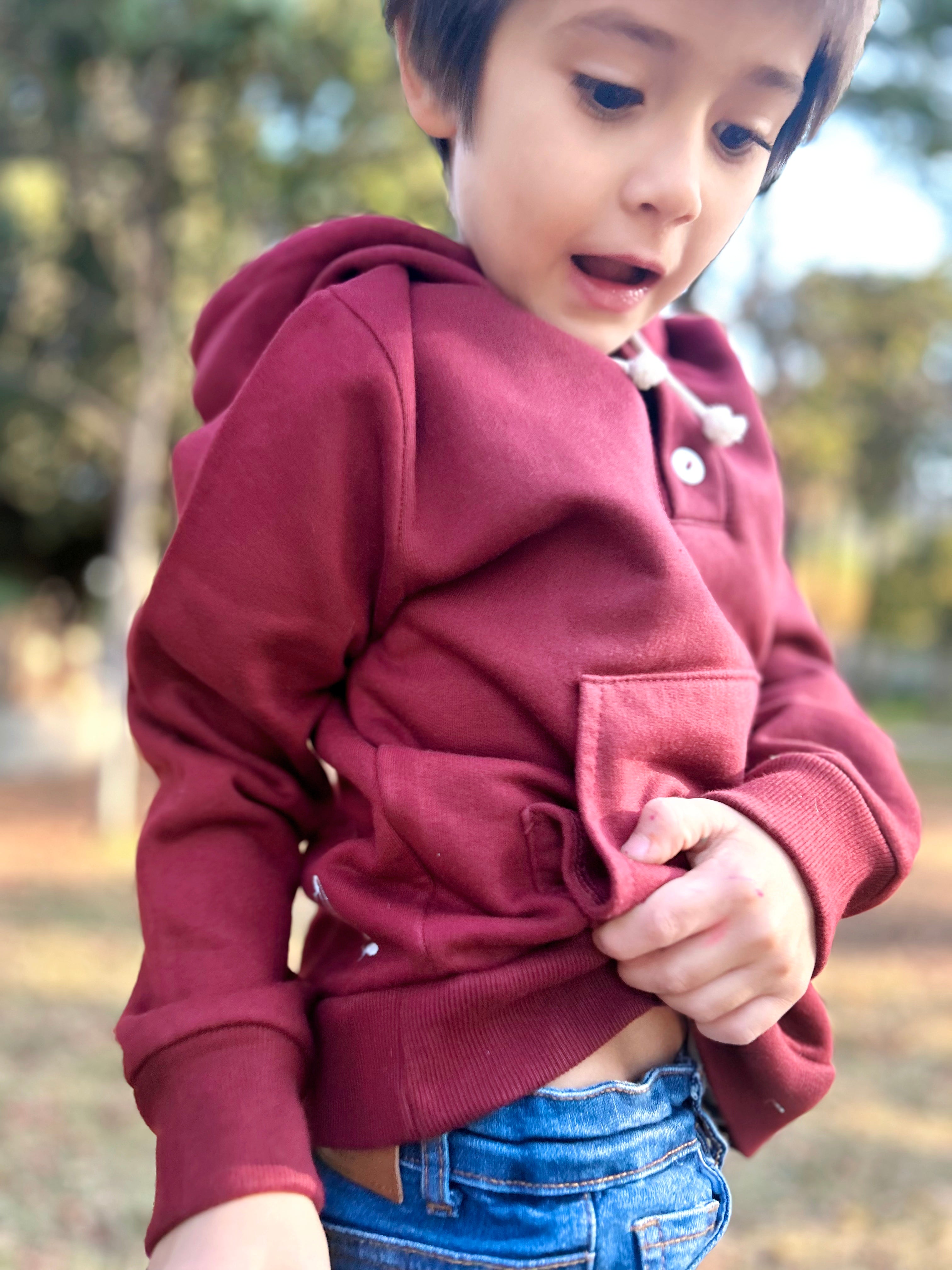 Polerón niño Max burdeo