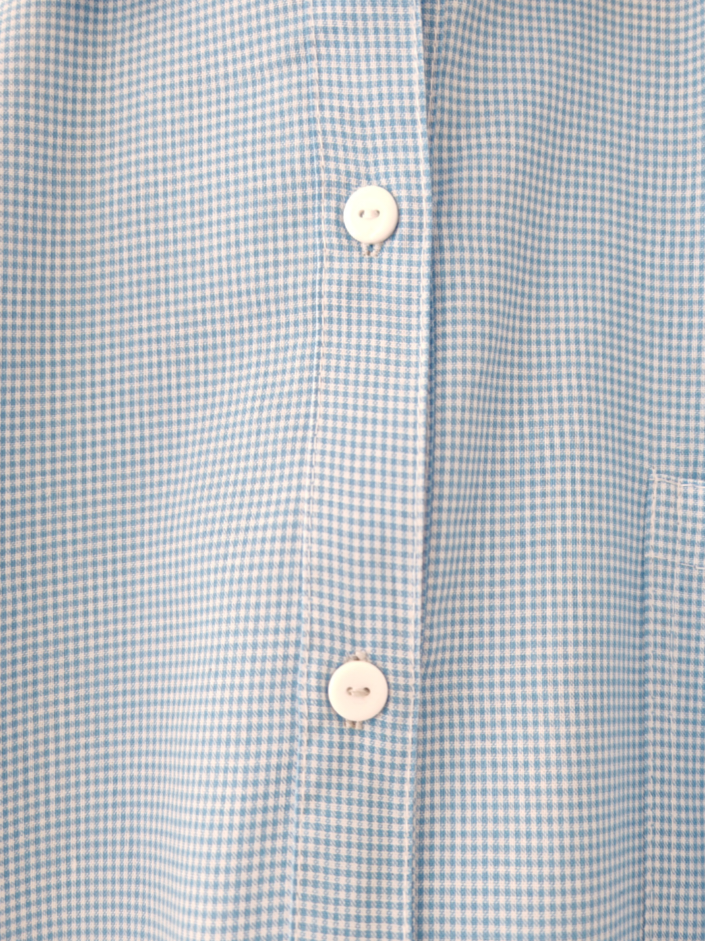 Camisa niño cuello camisa 100% algodón estilo Vichy