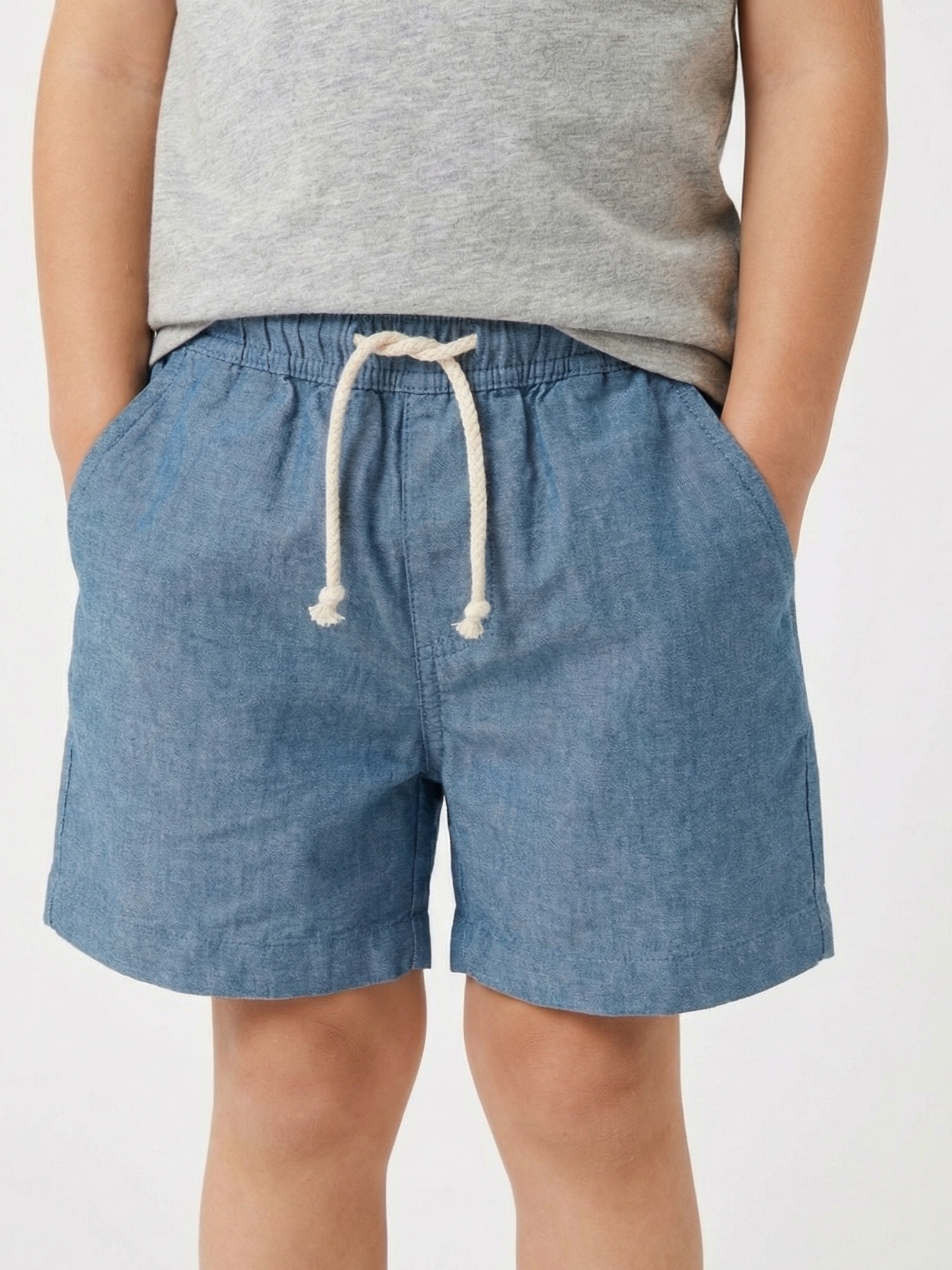 Short niño 100% Algodón color azul jeans
