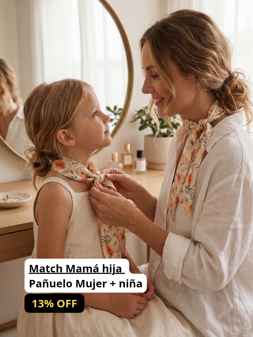 Pack 2 pañuelos Floral Mamá-Hija 100% Viscosa