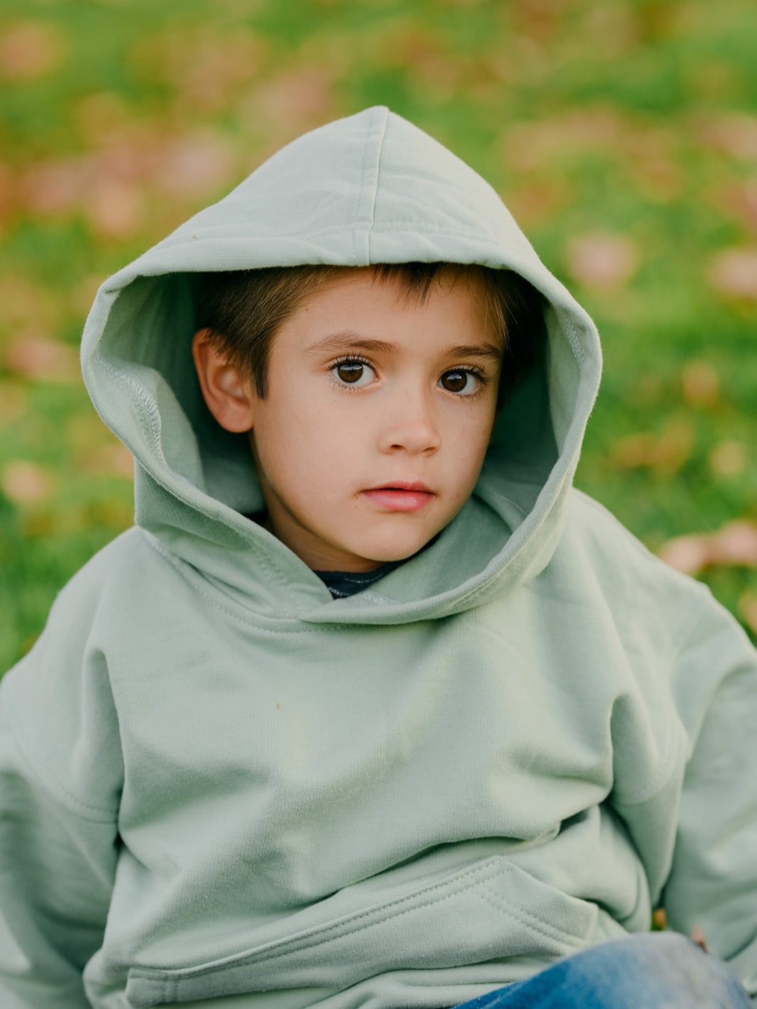 Polerón niño Oversize verde Nilo