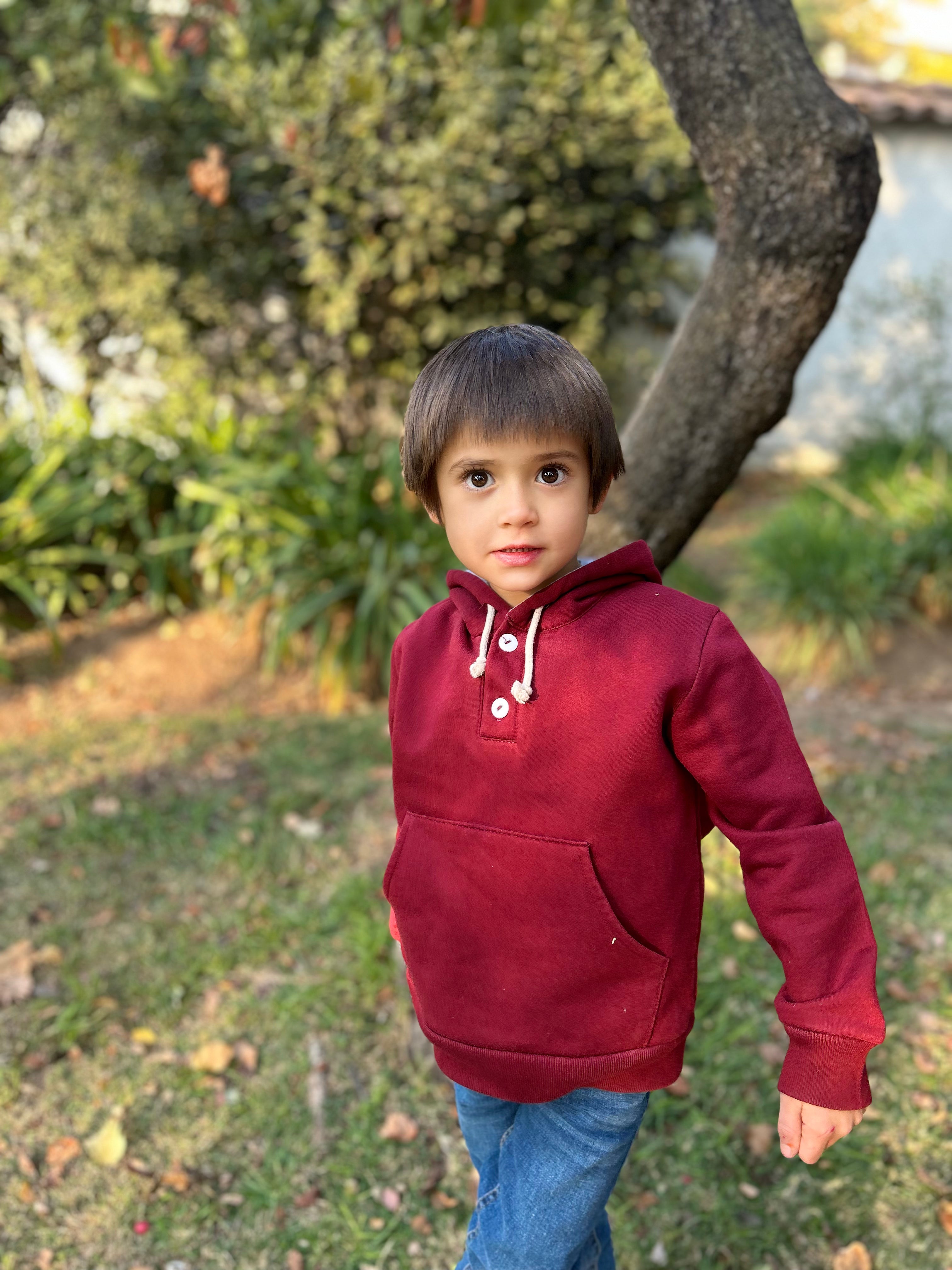 Polerón niño Max burdeo