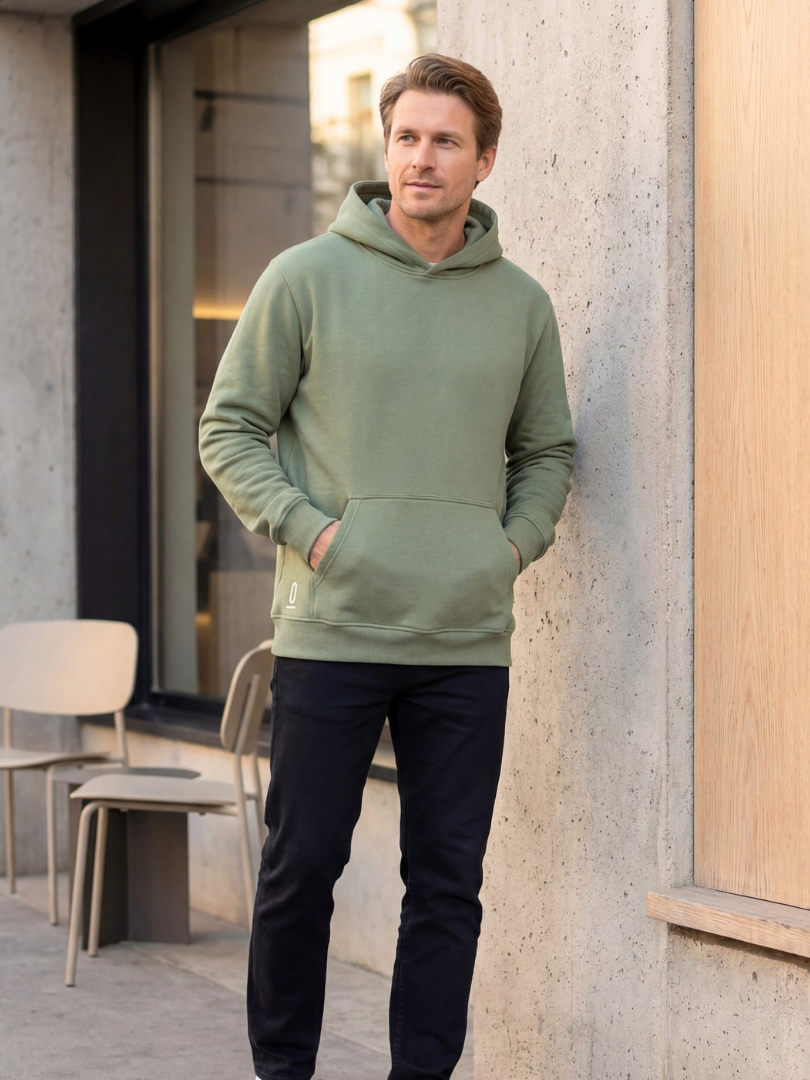 Polerón Hombre Oversize Verde