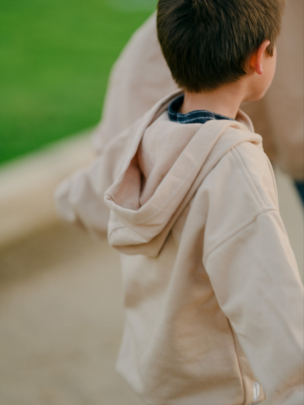 Polerón niño/a Oversize Beige