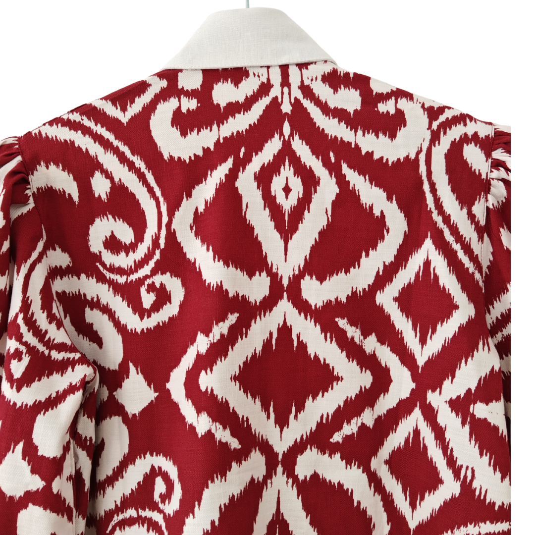 Blusa oversize niña 100% algodón manga larga y englobadas