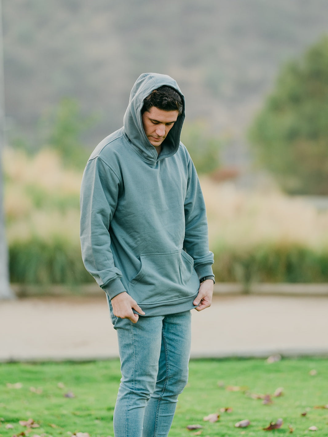 Polerón Adulto Oversize Gris grafito