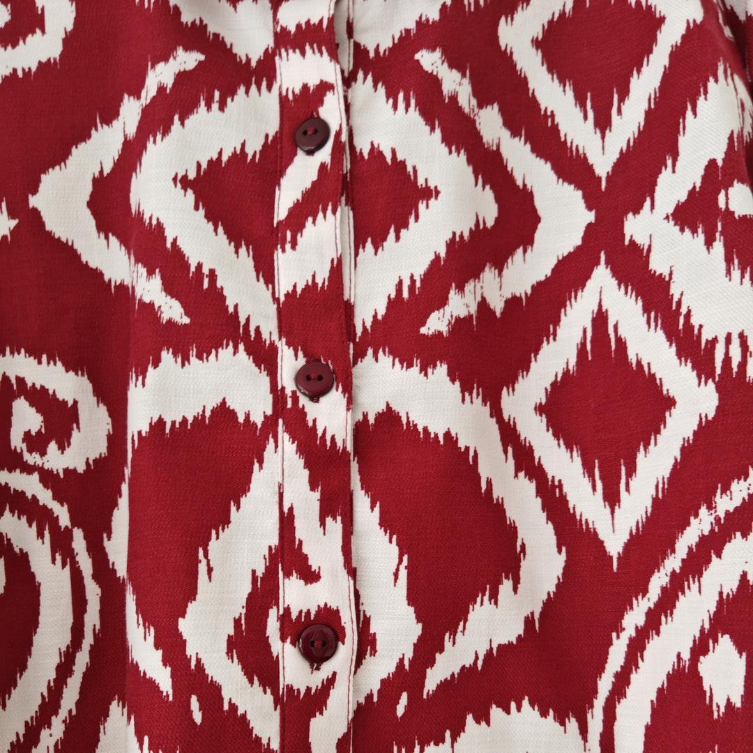 Blusa oversize niña 100% algodón manga larga y englobadas