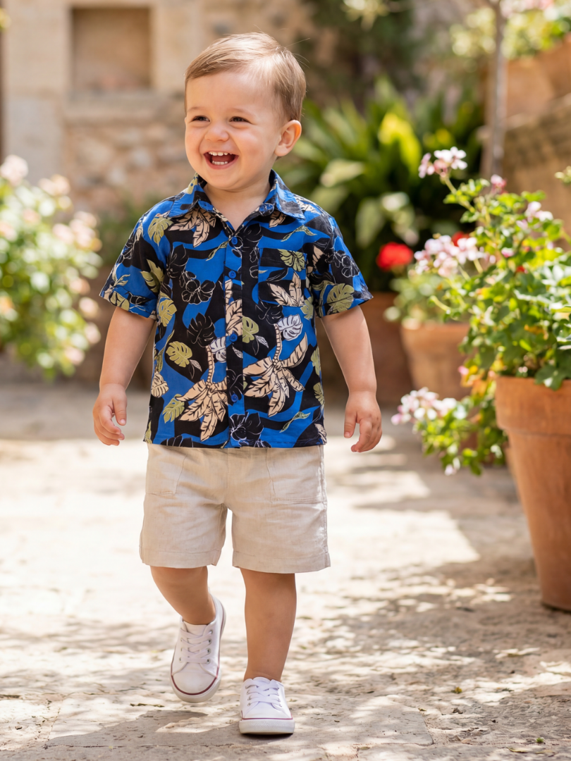 Guayabera Niño 100% algodón