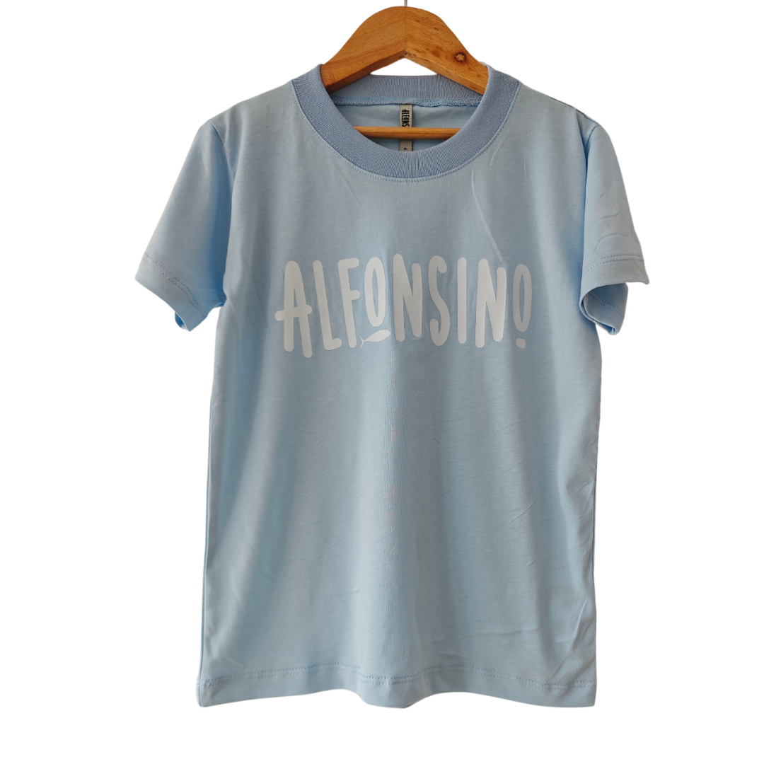 Polera celeste Alfonsino Algodón