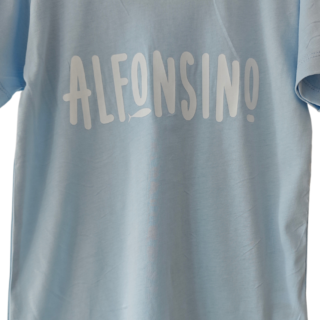 Polera celeste Alfonsino Algodón