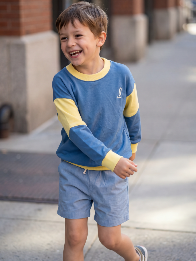 Polera niño Bicolor 100% Algodón