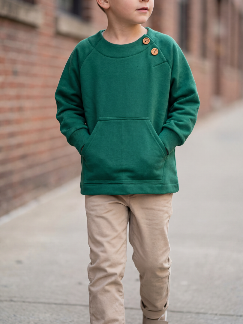 Polerón niño/a color verde