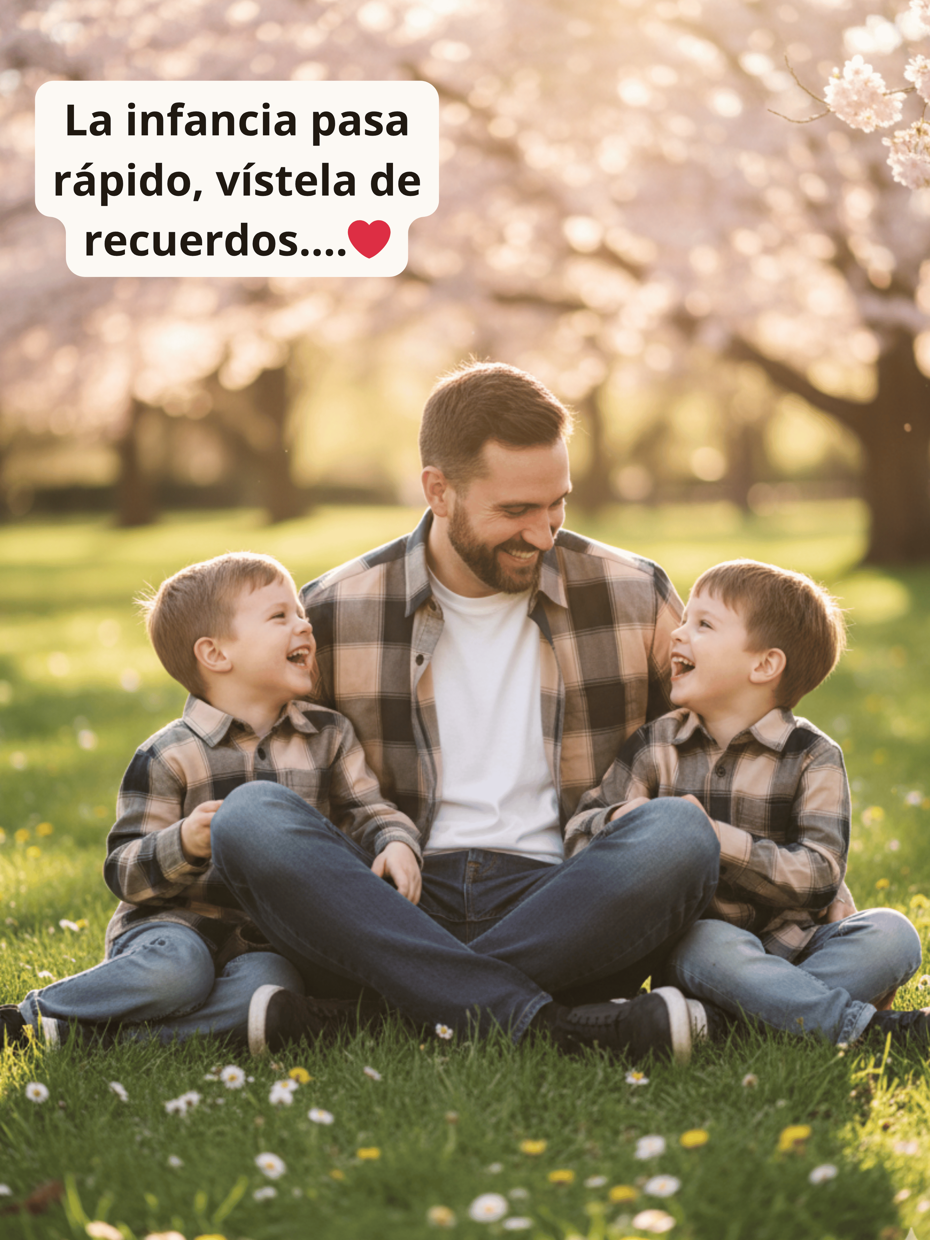 Conjunto Familiar Camisa a juego para Papá + Hijo + Hijo