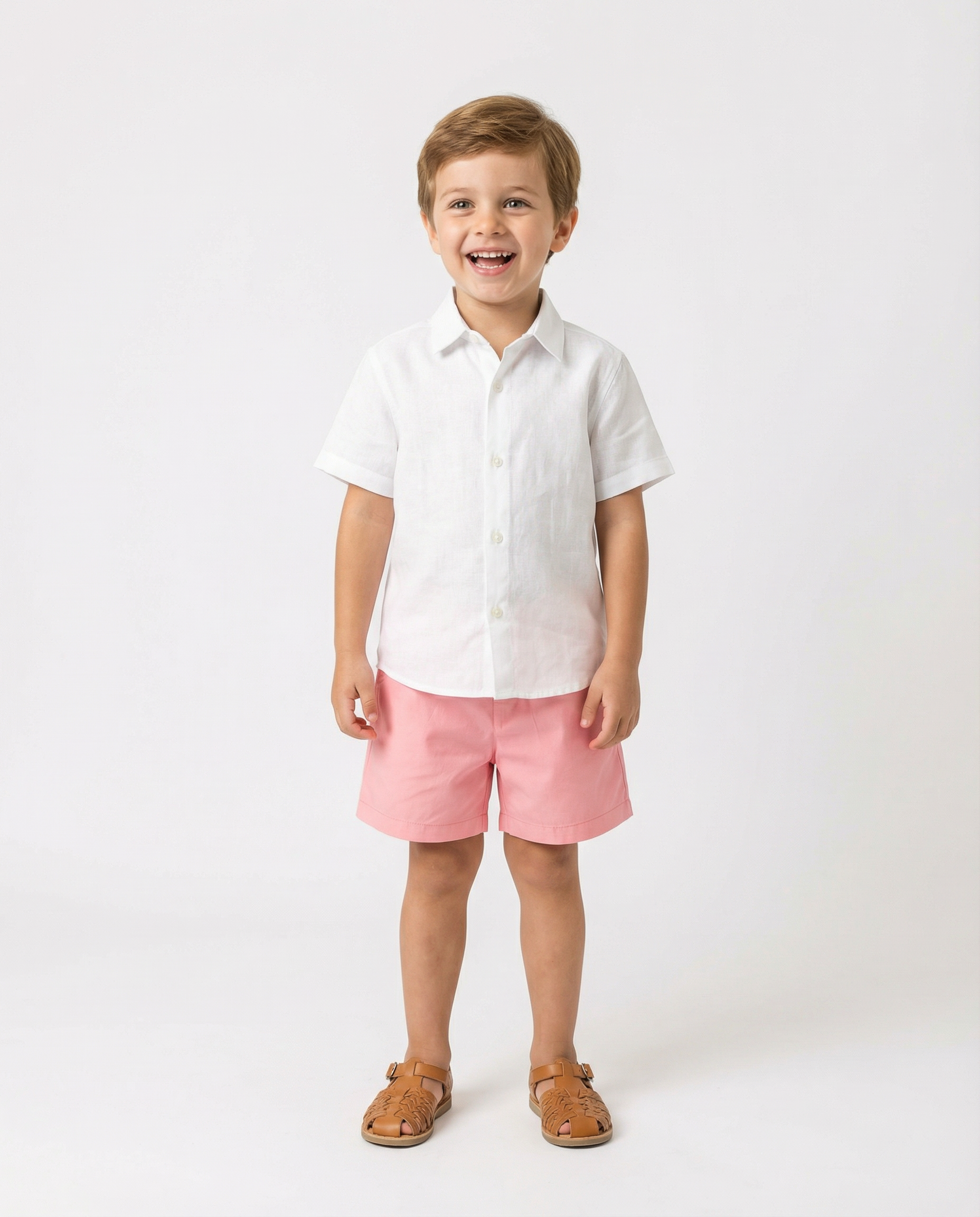 Short niño 100% Algodón color Rosa