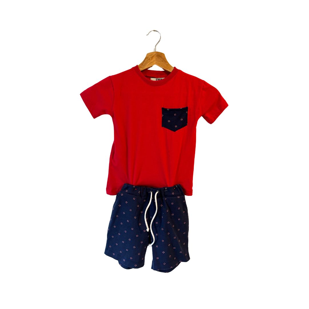 Conjunto short y polera Agustín