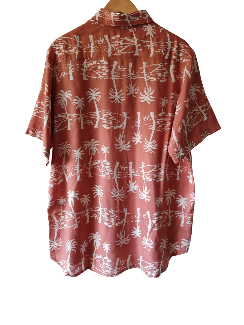 Guayabera Hombre Palmeras 100% viscosa premium