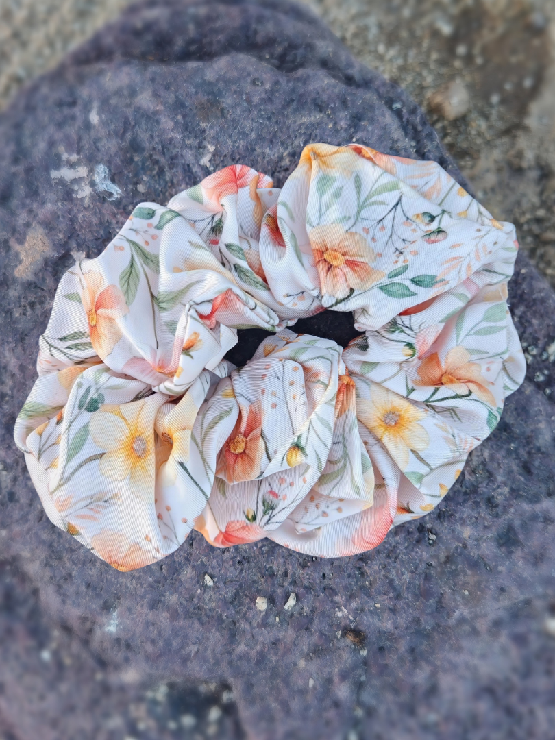 Scrunchie Floral Niña 100% Viscosa