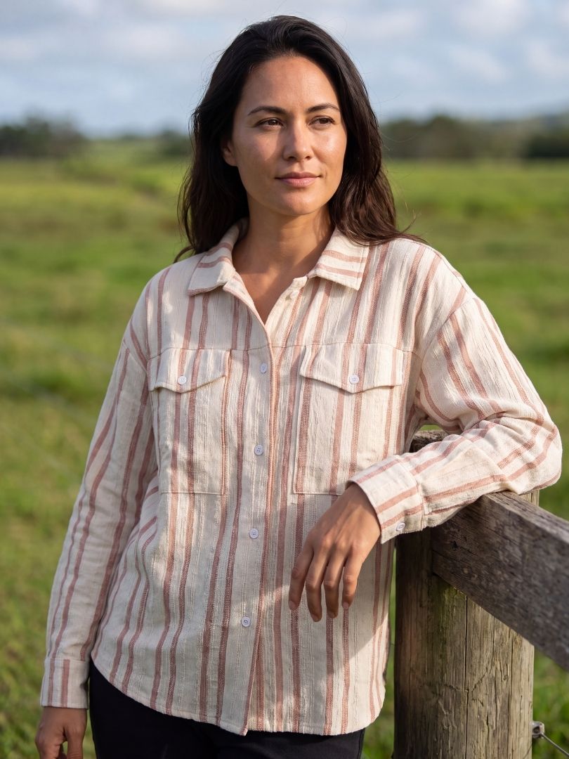Camisera Oversize Mujer rosado 100% algodón