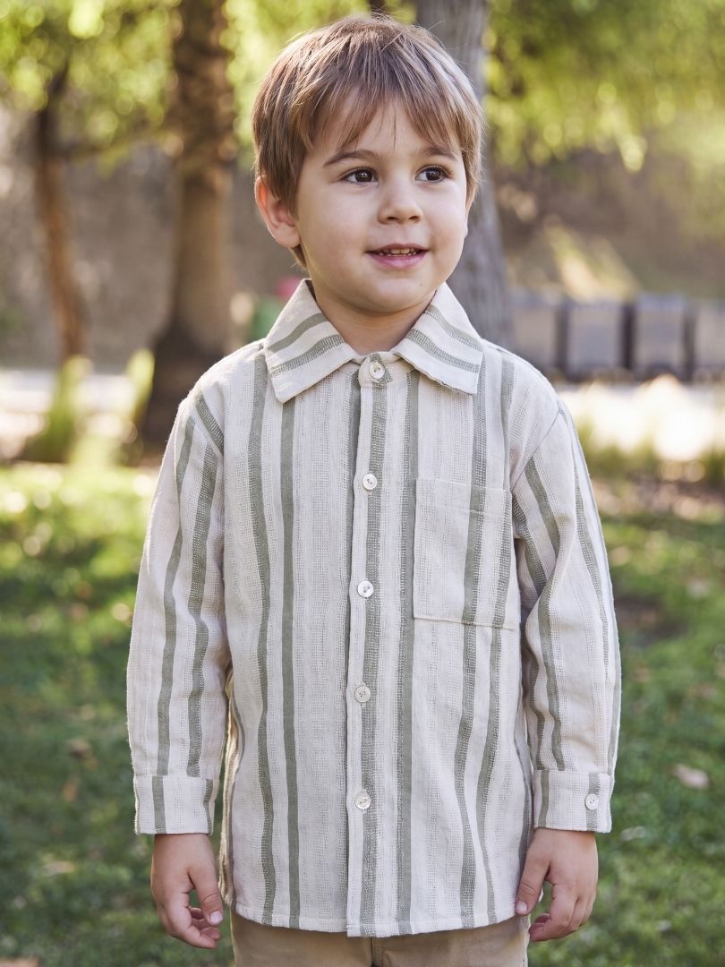 Camisera Infantil Verde/Oliva 100% Algodón