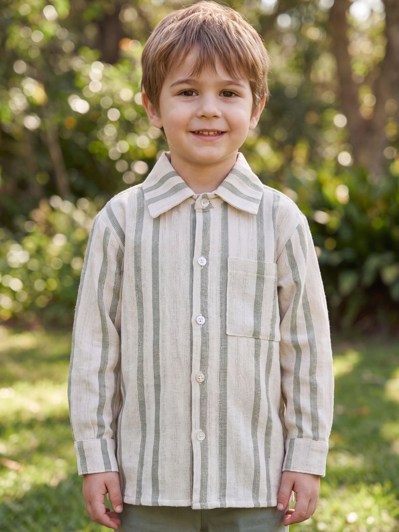 Camisera Infantil Verde/Oliva 100% Algodón