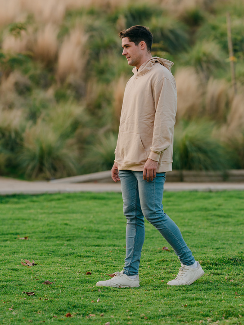 Pack 2 Polerones Unisex Oversize Beige Adulto + Hijo/a