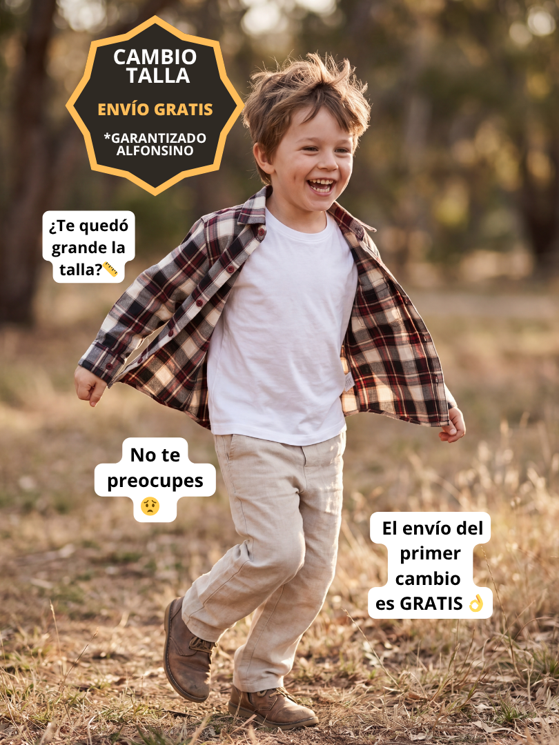 Pack 2 Camisas Franela Mamá + hijo/a | Cuadrillé Burdeo/Beige | 100% Algodón