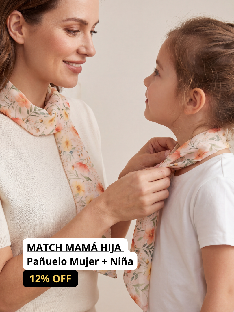 Pack 2 pañuelos Floral Mamá-Hija 100% Viscosa