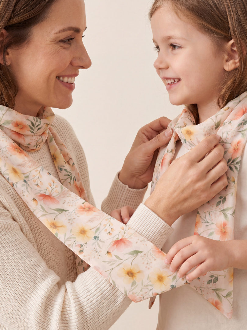 Pack 2 pañuelos Floral Mamá-Hija 100% Viscosa