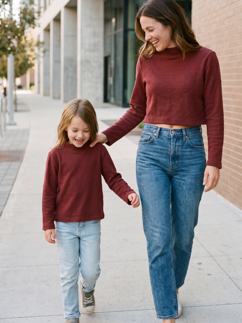 Beatles Match Mamá e Hijo | Conjunto Invierno Cómodo y Atemporal