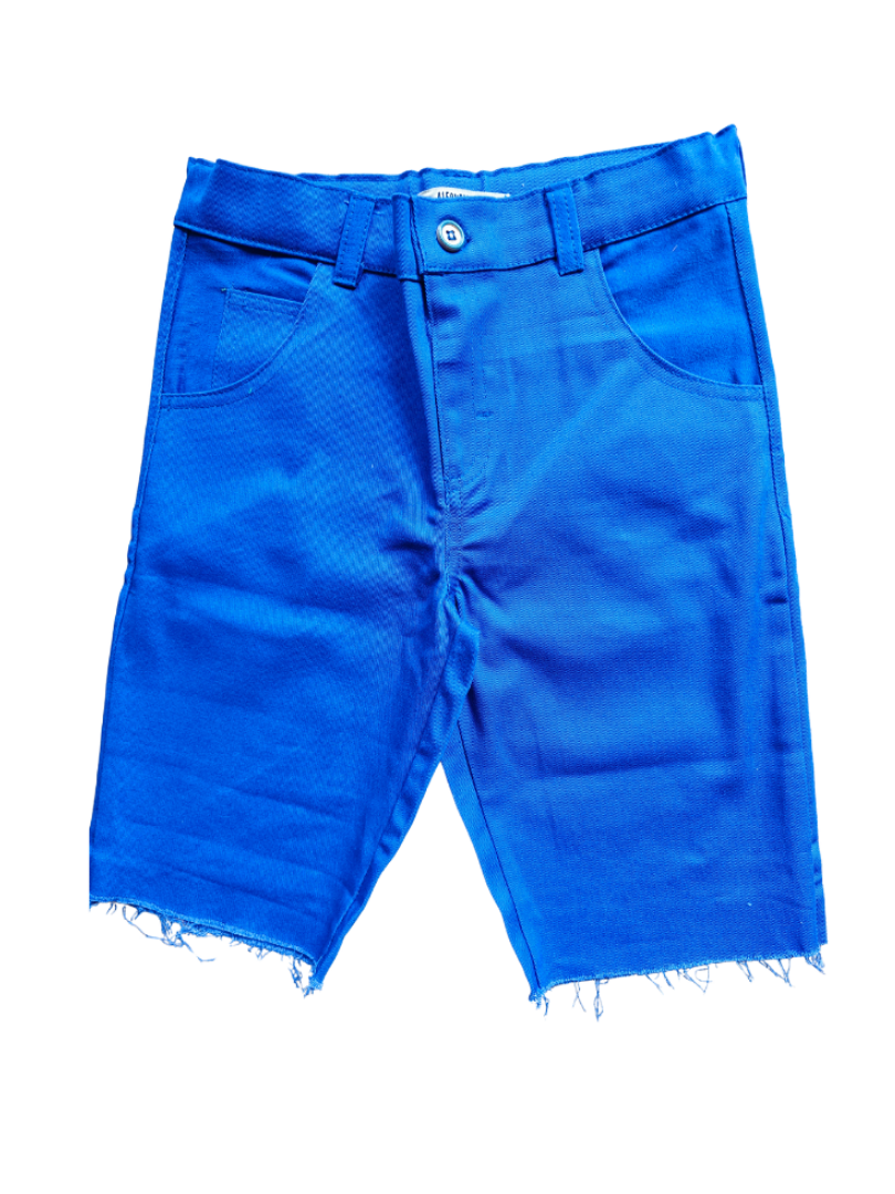 Bermuda niño Gabardina azul
