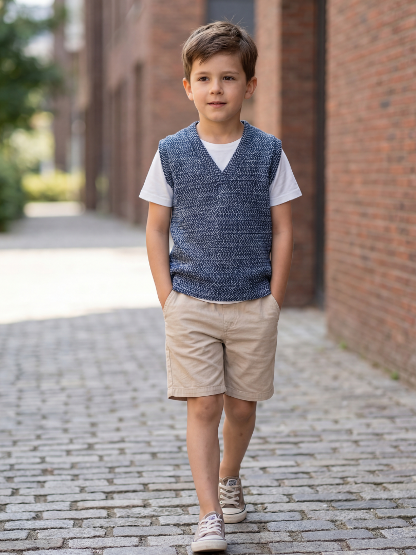 Sweater niño sin mangas