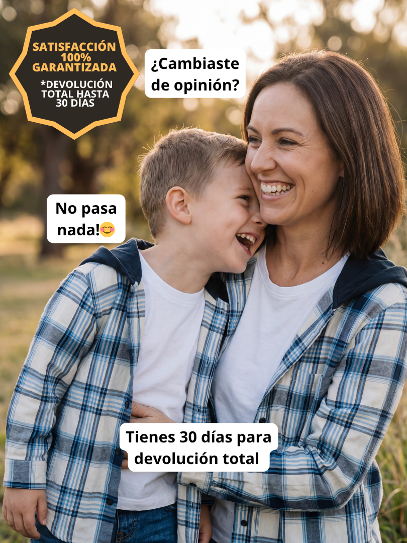 Pack 2 Camisas Franela Mamá + hijo/a | Cuadrillé Azul con Capucha | 100% Algodón