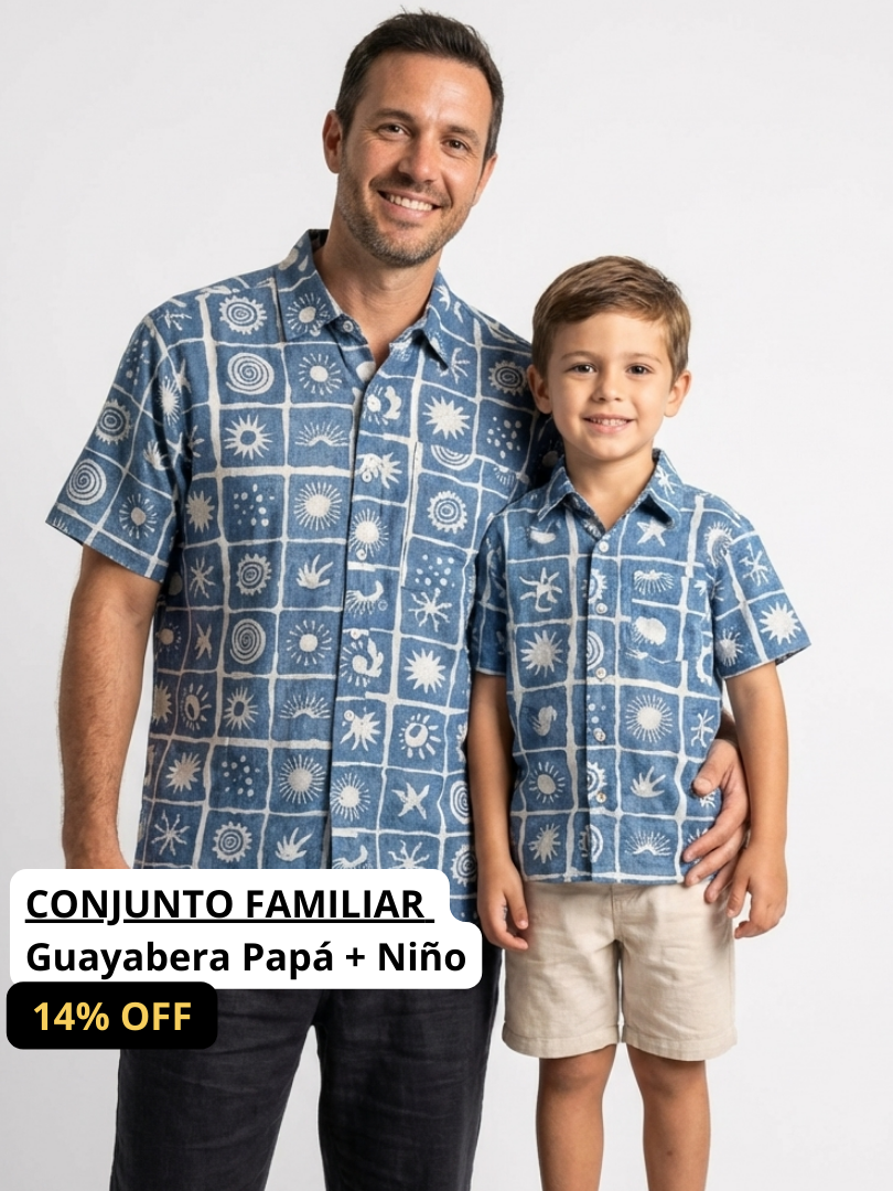 Pack 2 Guayaberas Papá + Hijo Alfonsino