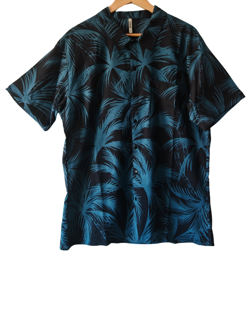 Guayabera Hombre Palmeras 100% algodón