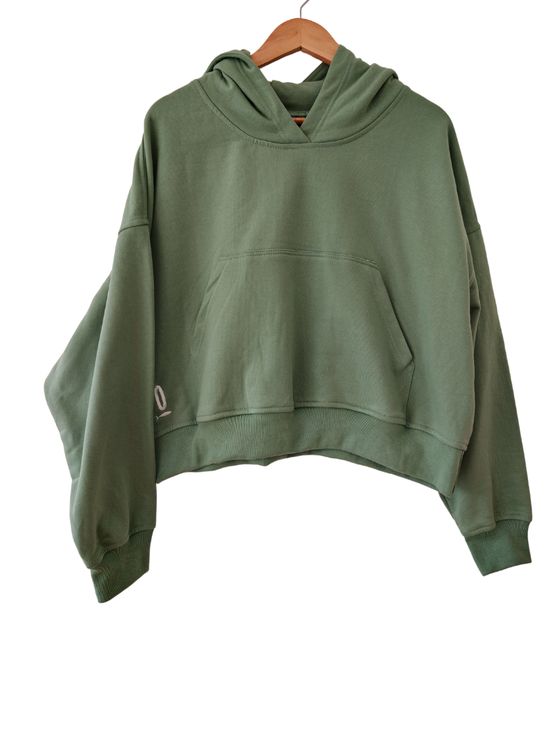 Pack 2 Polerones Oversize Verde Mamá Hijo