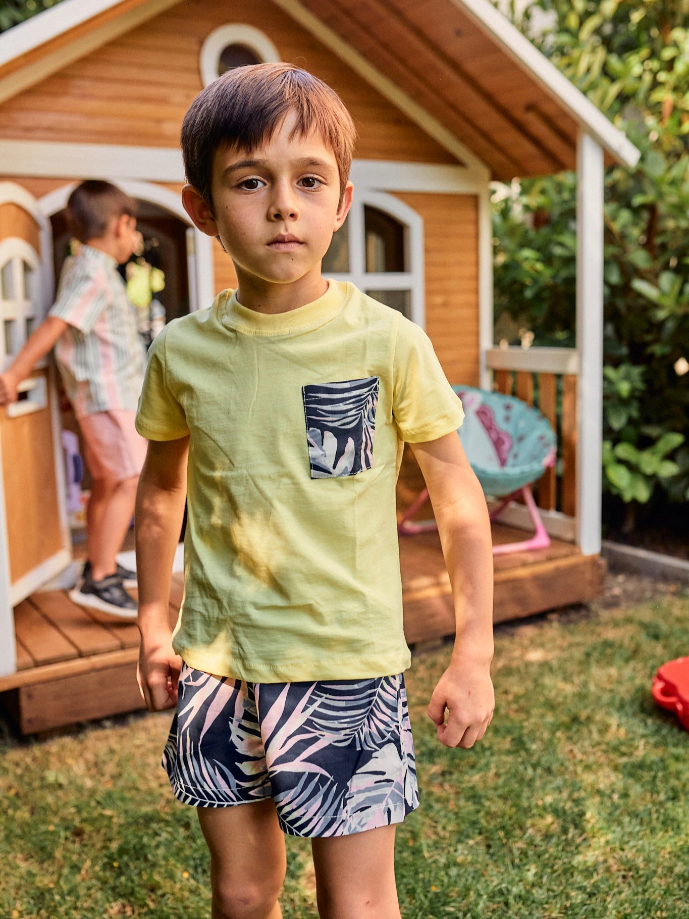 Conjunto short y polera Benjamín