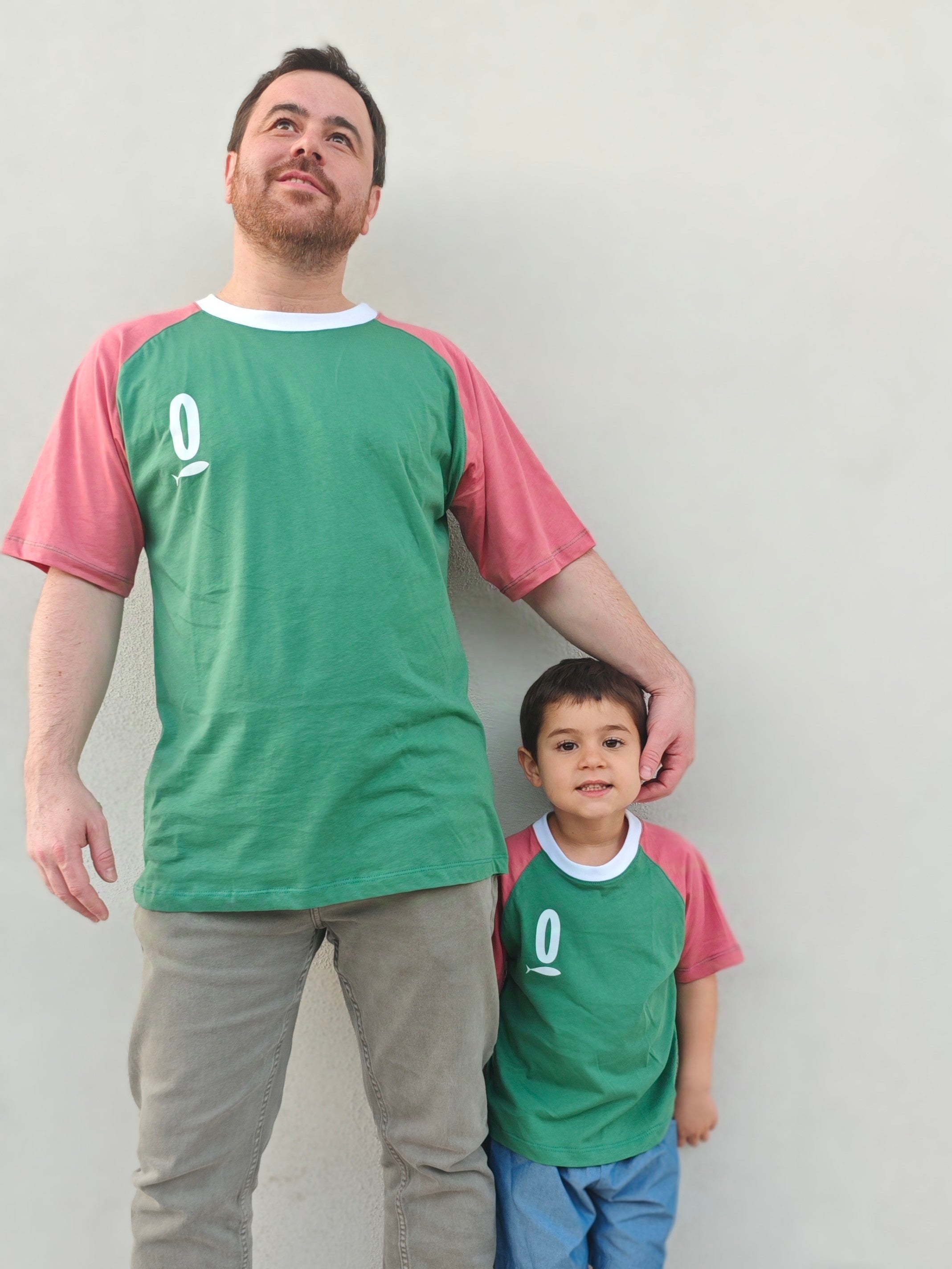 Pack Polera Pez Algodón Papá Hijo