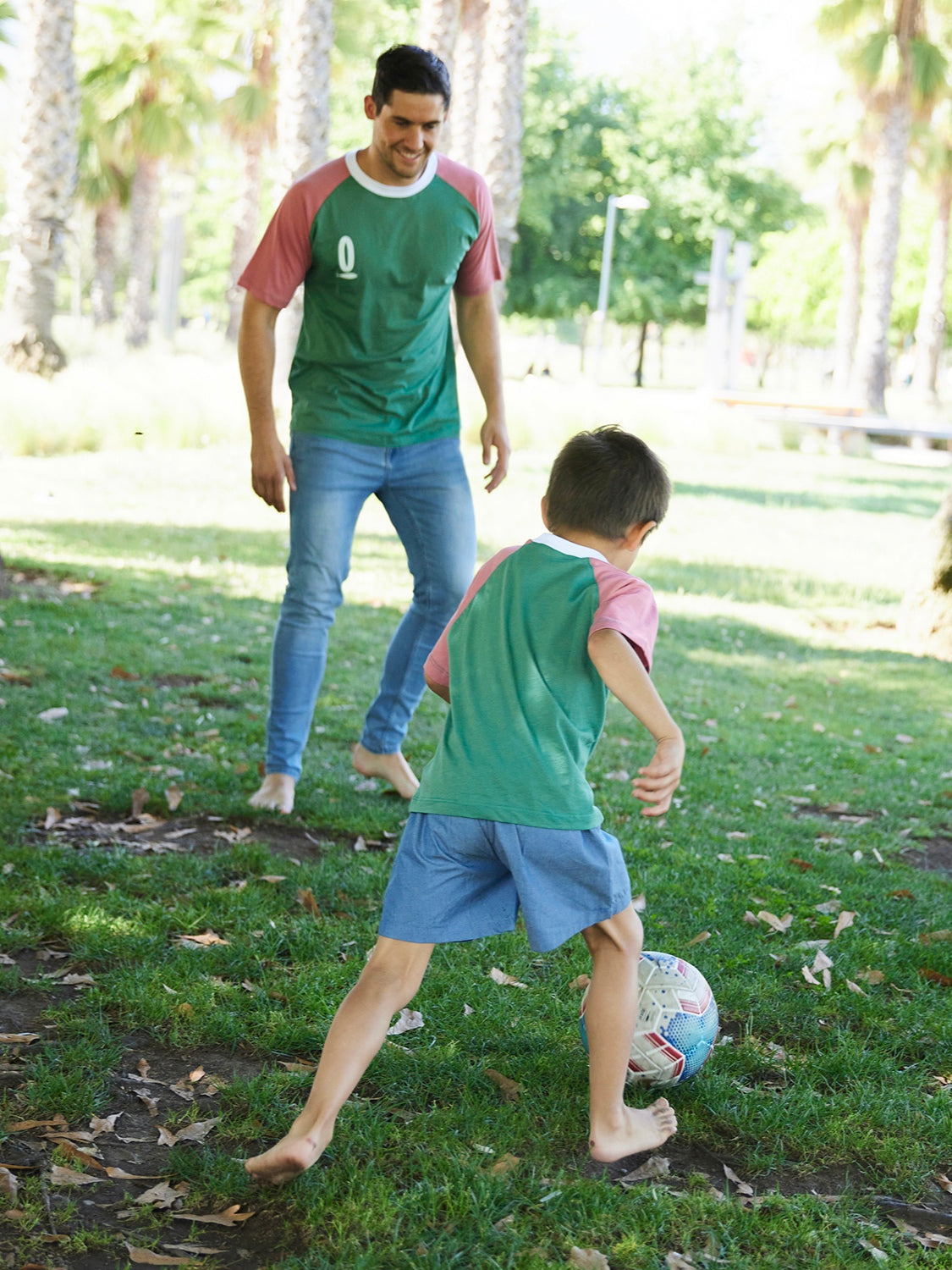 Pack Polera Pez Algodón Papá Hijo