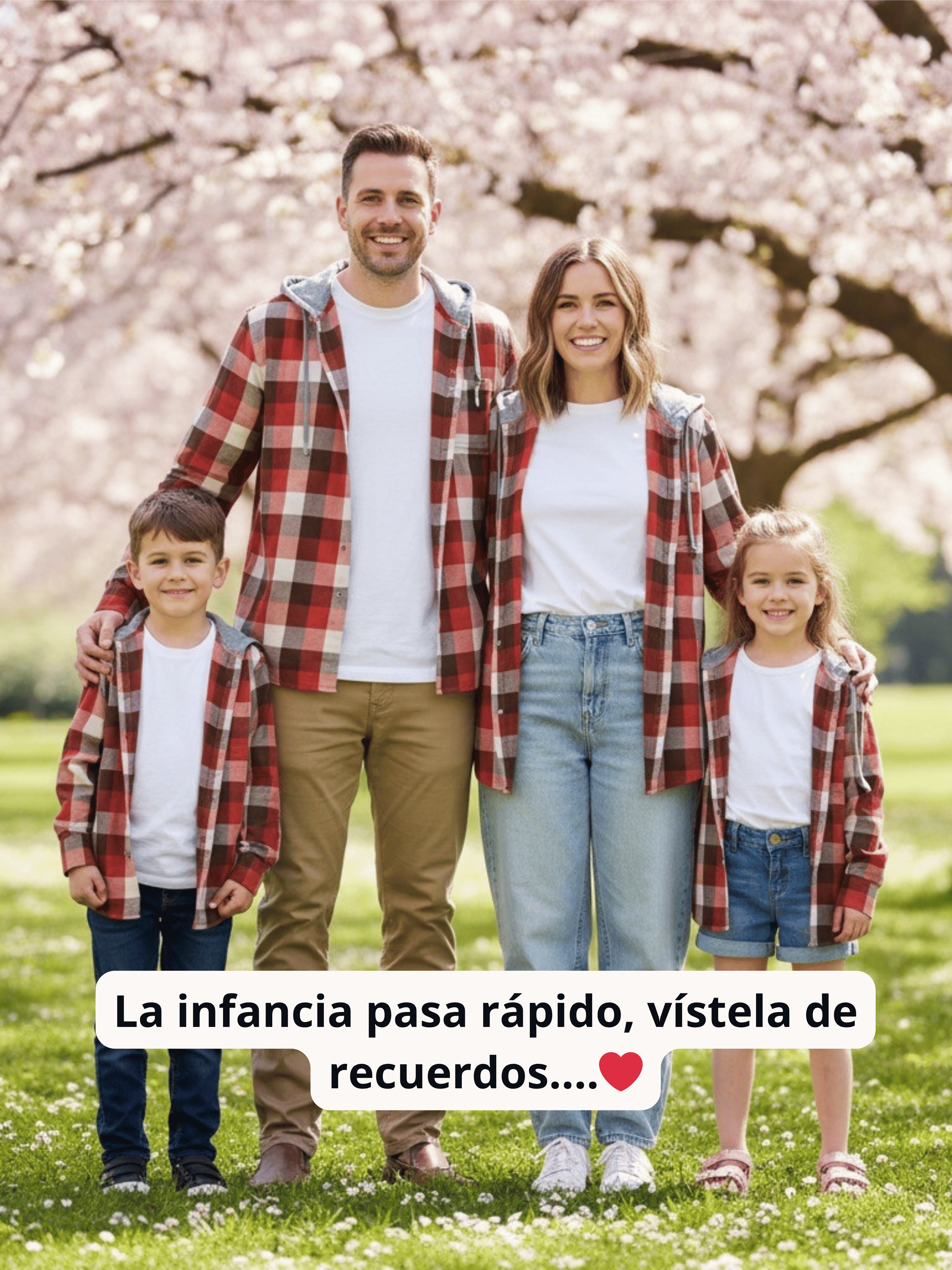 Conjunto Familiar Camisas a juego para Papá + Mamá + Hijo/a