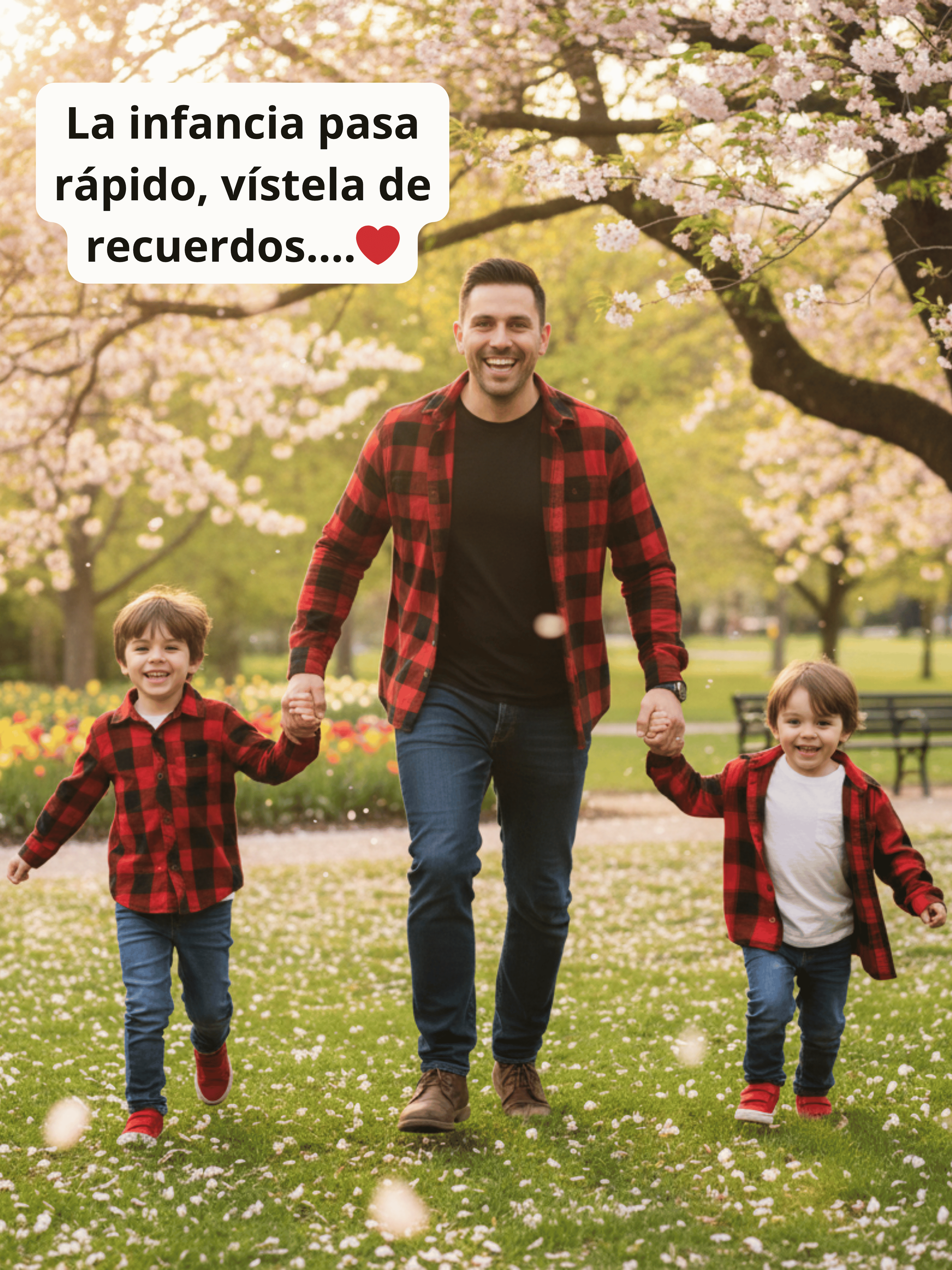 Conjunto Familiar Camisa a juego para Papá + Hijo + Hijo