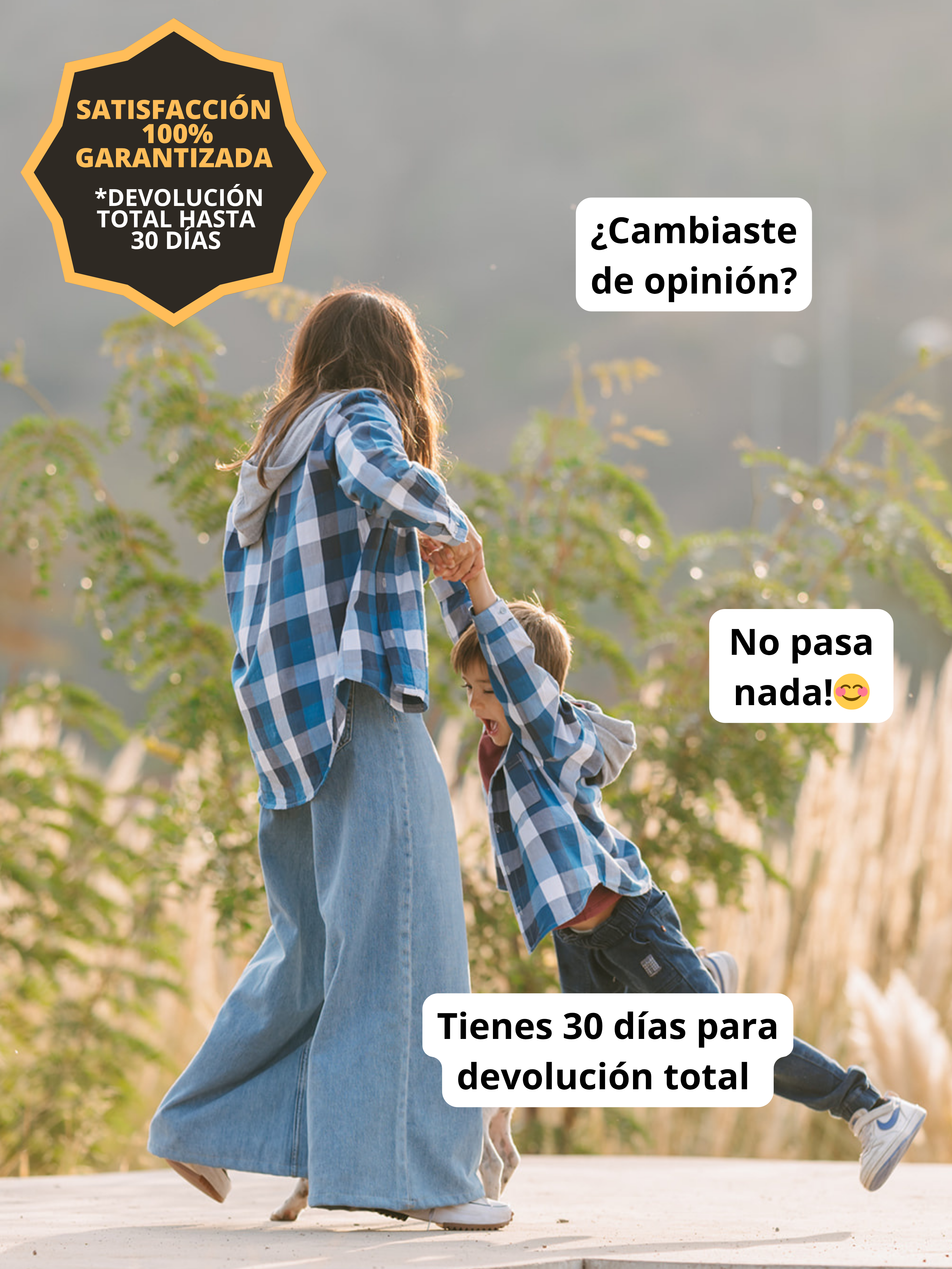 Pack 2 Camisas Gustavo Mamá + hijo/a cuadros azul con blanco