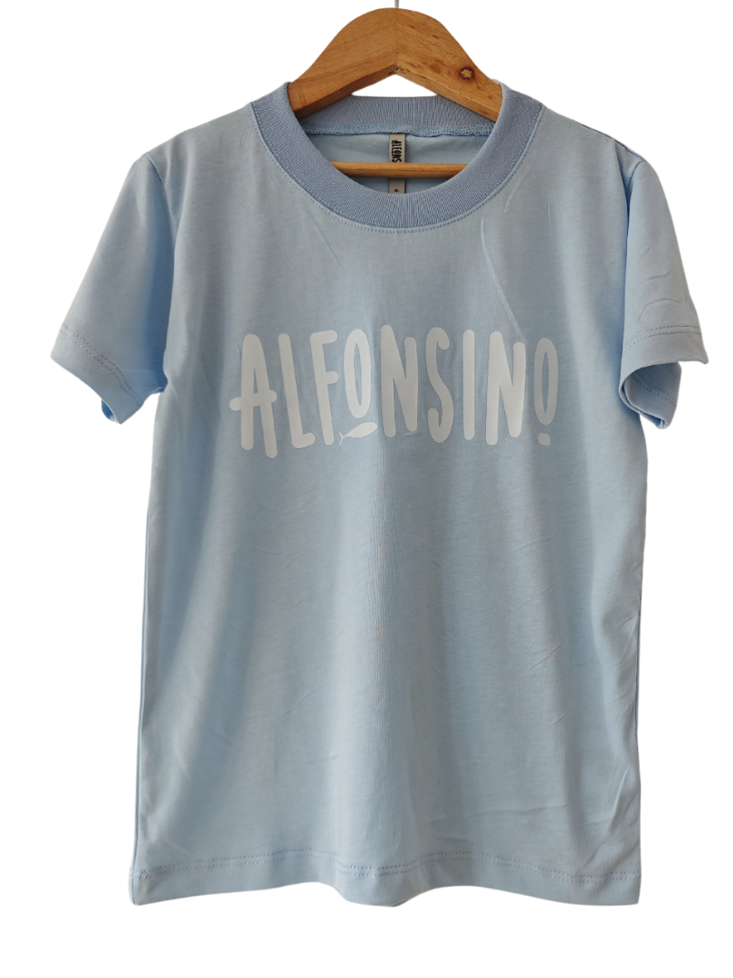 Polera celeste Alfonsino Algodón