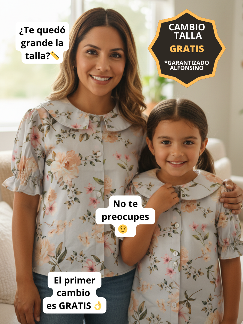 Conjunto familiar Blusas a juego para Mamá + Hija + Hija