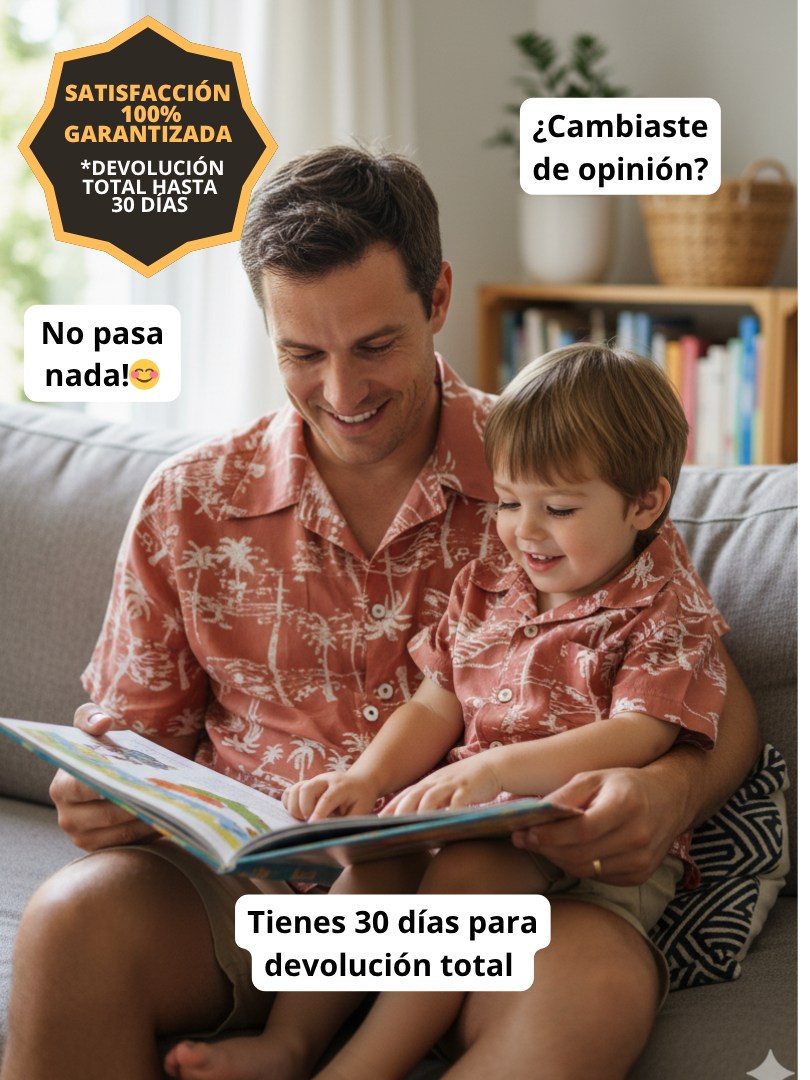 Pack 2 Guayaberas Papá + Hijo Palmeras