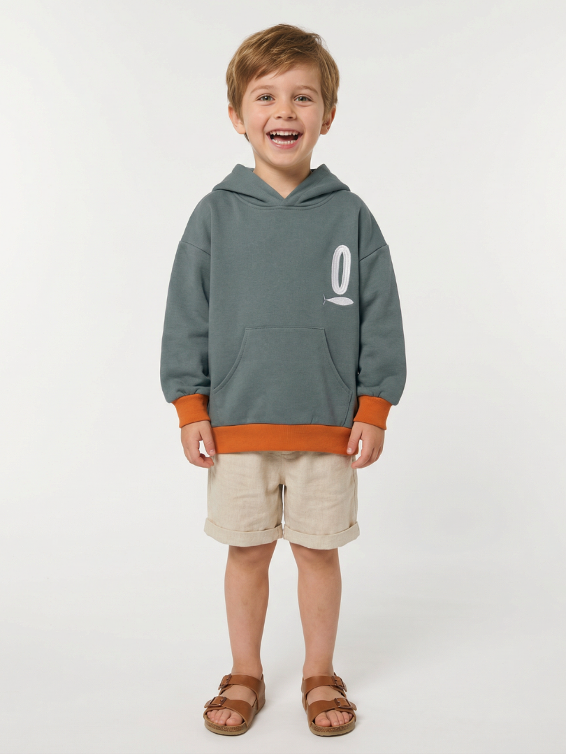 Polerón con capucha niño estilo Oversize