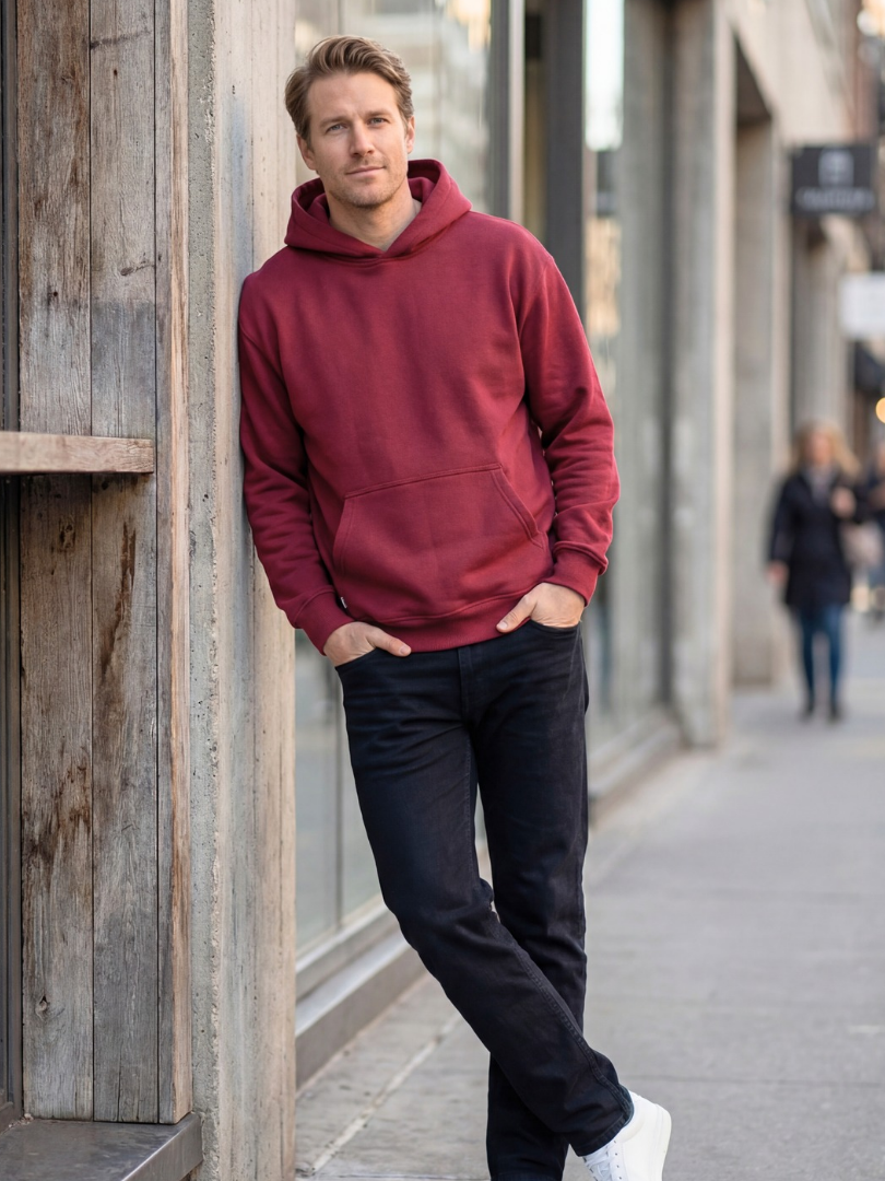 Polerón Adulto Oversize Burdeo